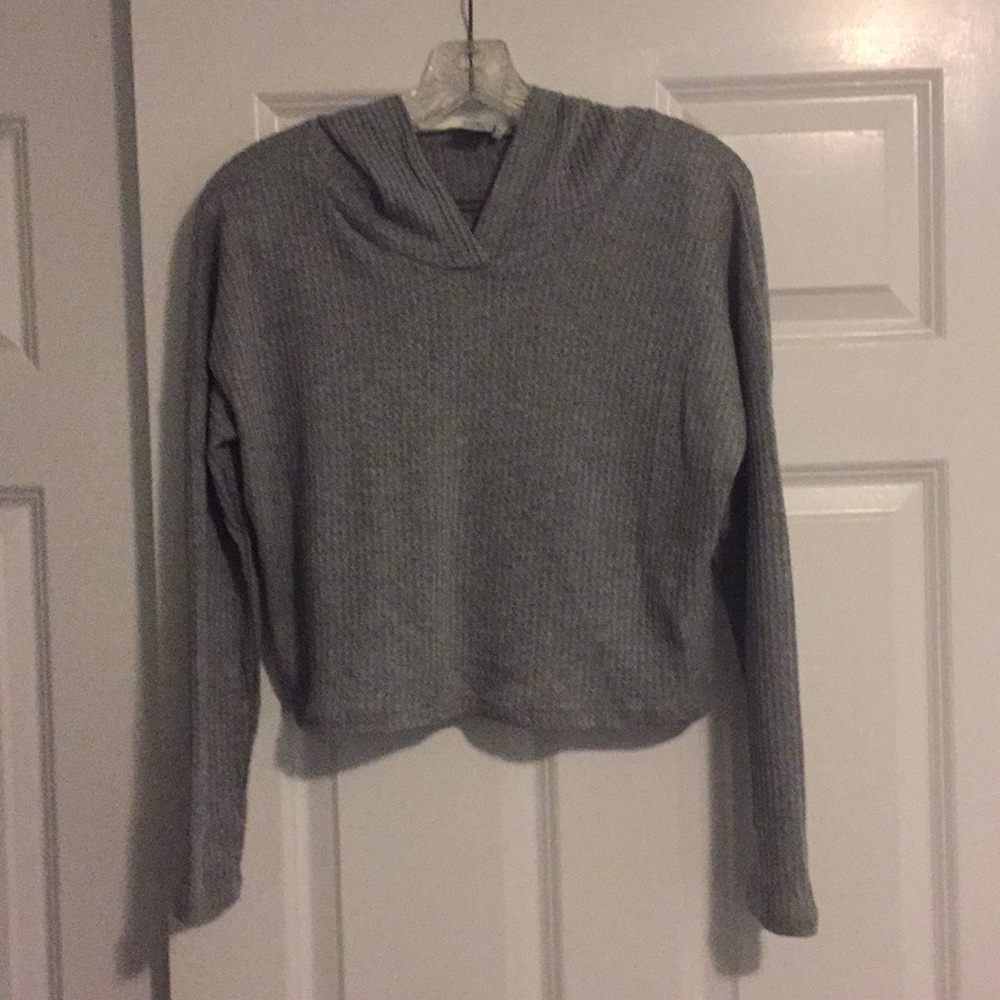 NWOT paper crane soft gray shirt